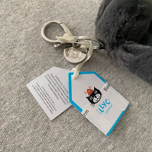 NWT Jellycat Bashful Inky Bunny Bag Charm 100% Authentic - Picture 7 of 14